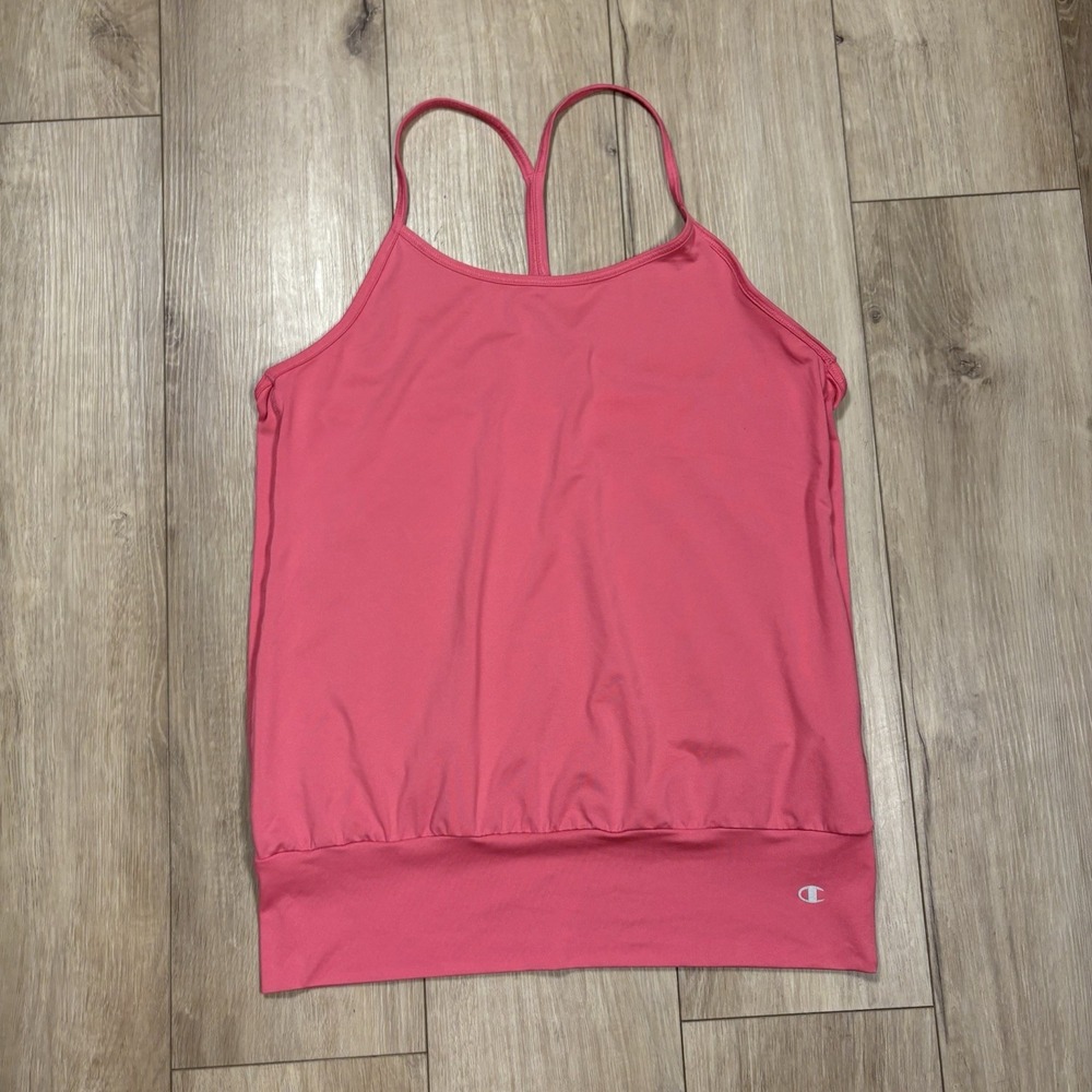 Champion Active Tank Top Racerback Athletic Workout Pink Womens Size M
